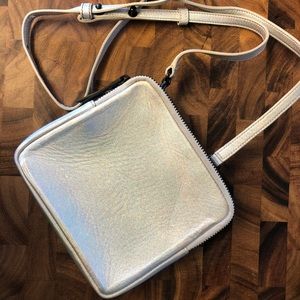 ALC multi zip bag - iridescent silver